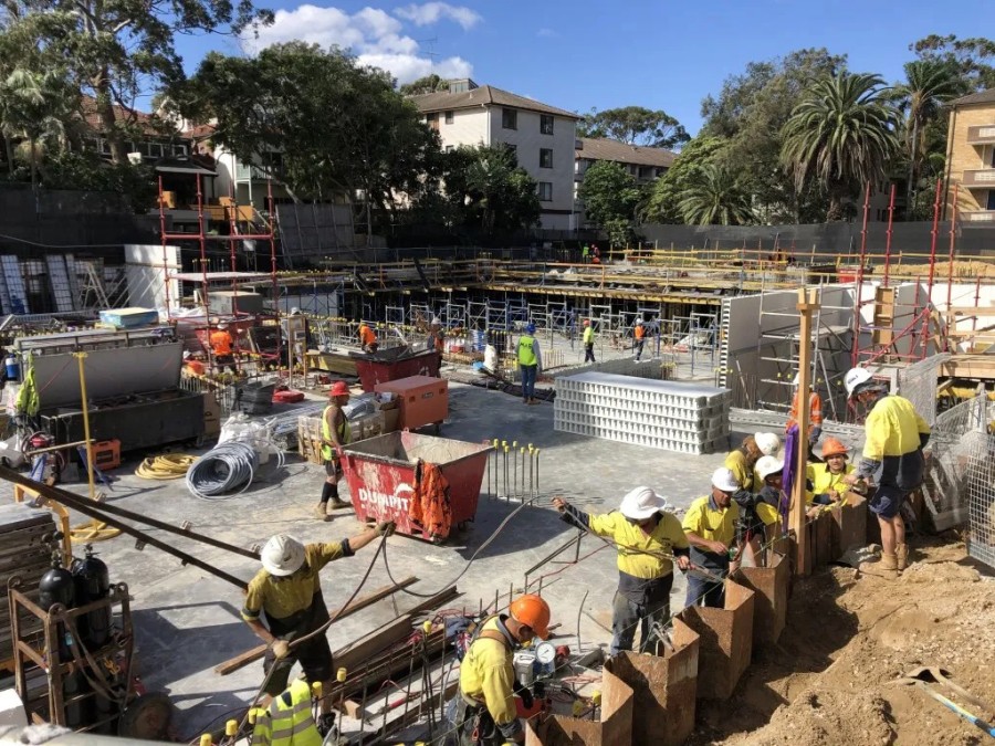 Construction of the $30 million Chabad Bondi Synagogue